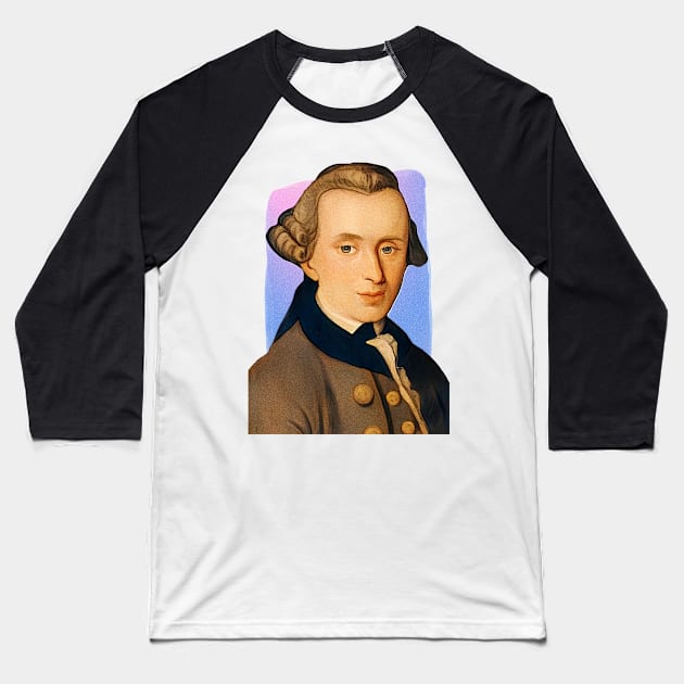 German Philosopher Immanuel Kant illustration Baseball T-Shirt by Litstoy 